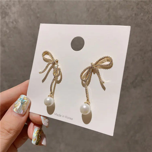 Korean S925 Silver Stud Earrings - Stylish & Versatile