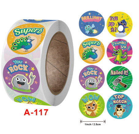 Cartoon Copper Board Stickers