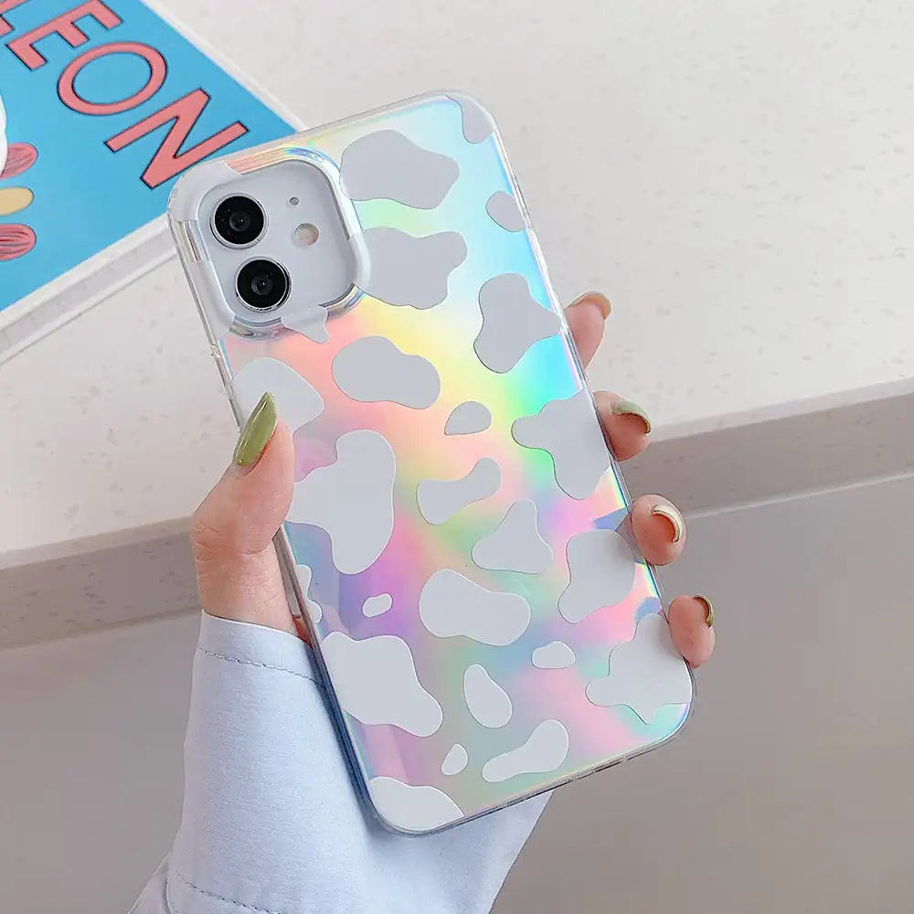 Dubbelsidig laminering laser Zebra- och leopardmönster