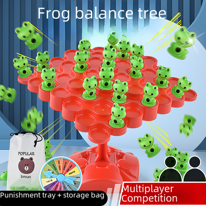 Grodbalanserande trädspel