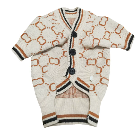 Autumn Winter Sweater Cardigan for Dogs and Cats