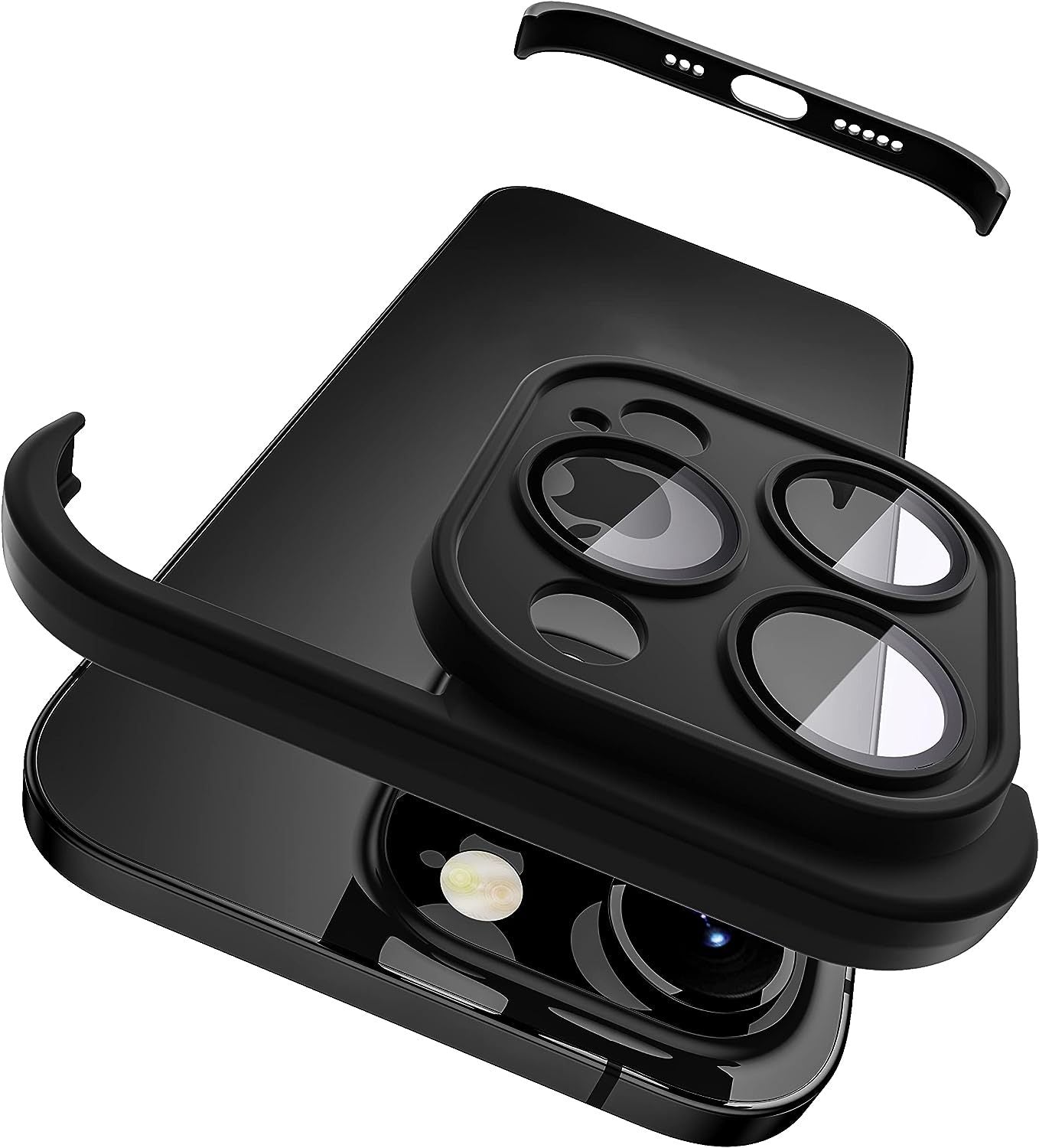 Smal stötsäker silikonfodral för iPhone 15 & 14 Pro Max
