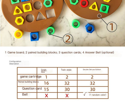 Montessori Formmatchningsspel