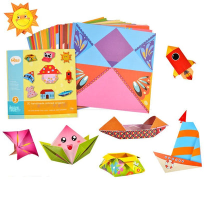 Gör-det-själv-kit för barn med färgglad origami