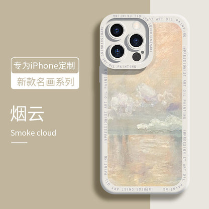 Artistic Liquid Silicone iPhone Case for 13/14/15 Pro