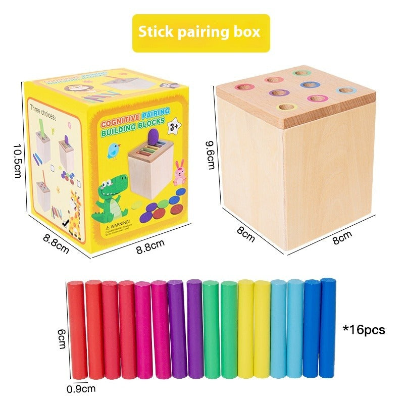 Wooden Montessori Color Matching Educational Toy