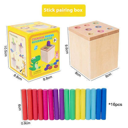 Wooden Montessori Color Matching Educational Toy