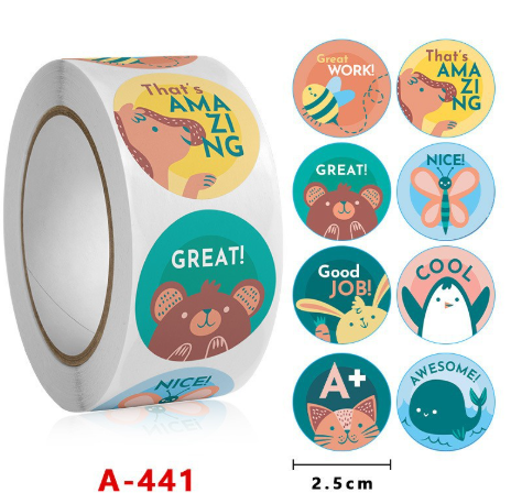 Cartoon Copper Board Stickers