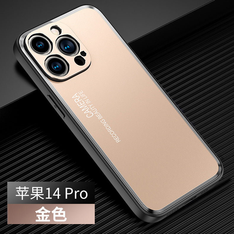 Metall-Rückseitenhülle für iPhone 15 Pro Max & 13/14