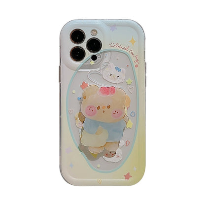 Transparent Cute Fairy Tale iPhone Case with Stand