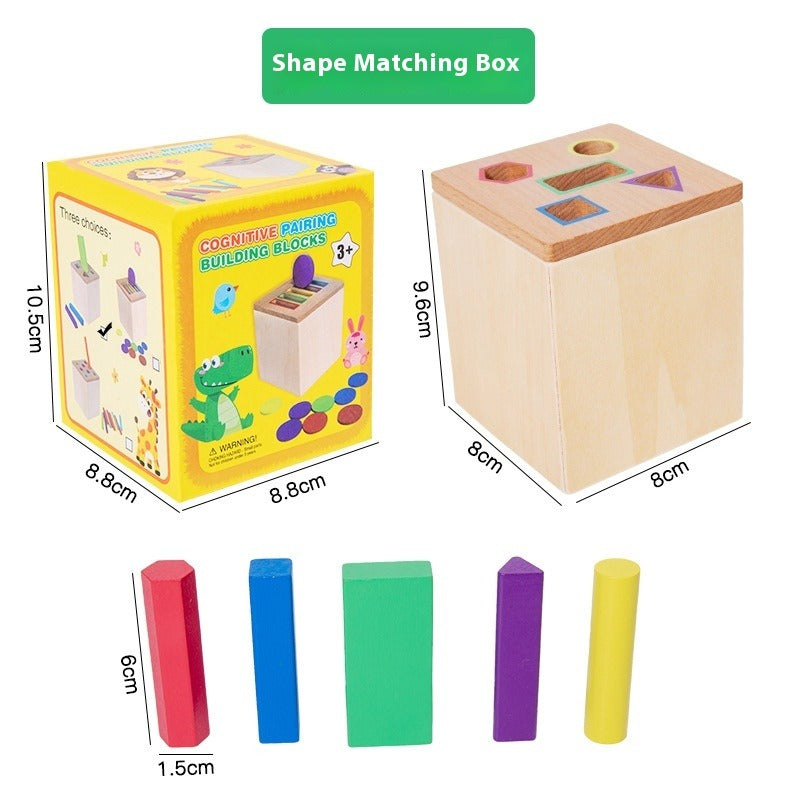Wooden Montessori Color Matching Educational Toy