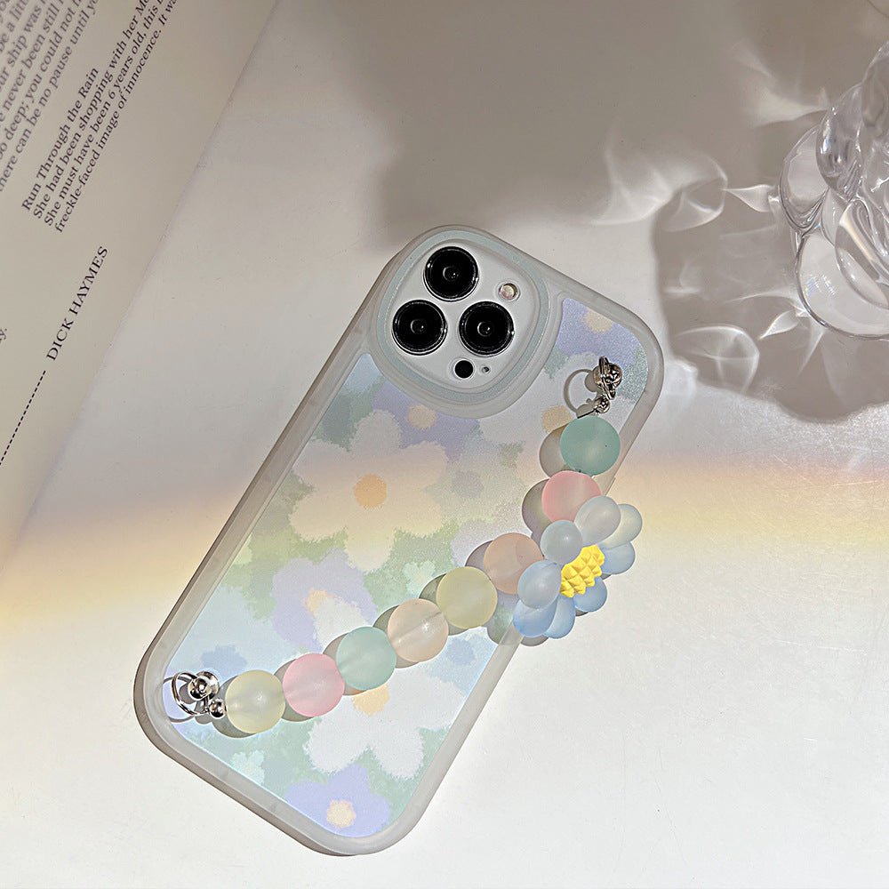 iPhone-Hülle mit Blumenarmband für 8P, 11, 12, 13, 14, 15 Pro Max