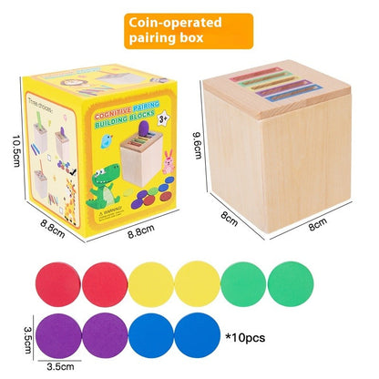 Wooden Montessori Color Matching Educational Toy