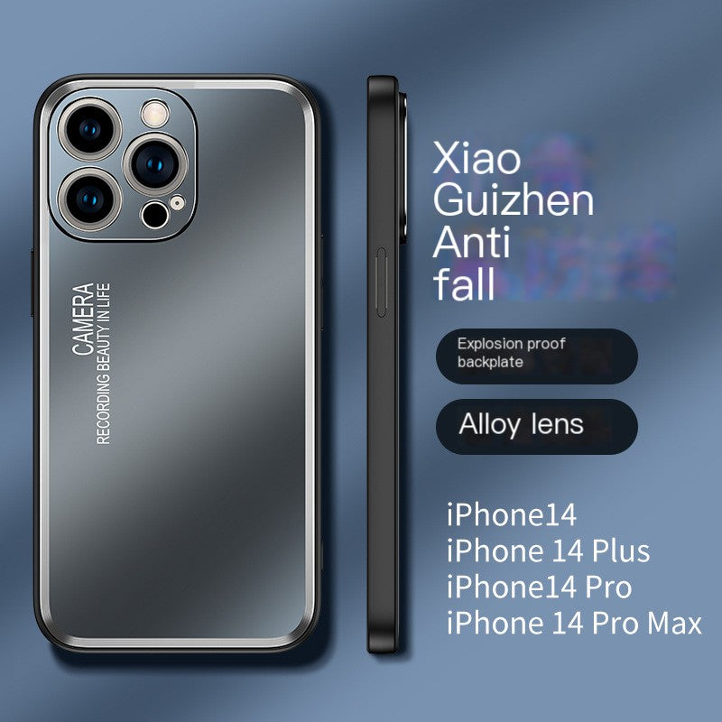Metall-Rückseitenhülle für iPhone 15 Pro Max & 13/14