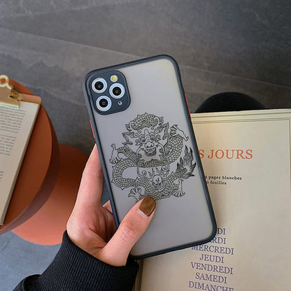 Apple-Compatible Frosted Phone Case for iPhone Models