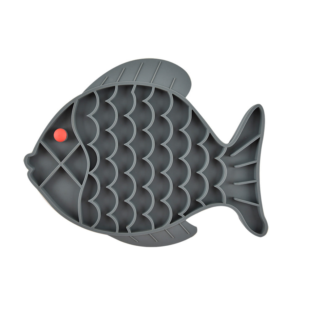 Silicone Slow Food Plate for Dogs and Pets