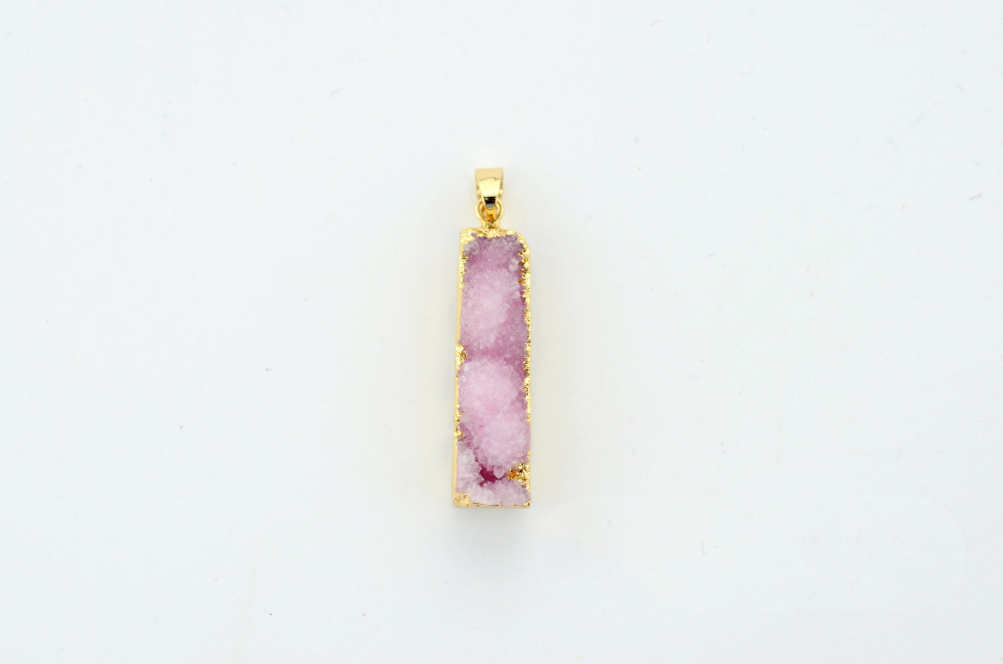 Natural Stone Pendant Rectangular Cluster Necklace