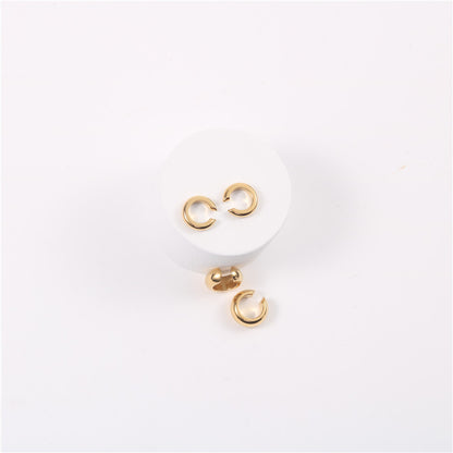Gold-Plated Titanium Steel Clip-On Earrings