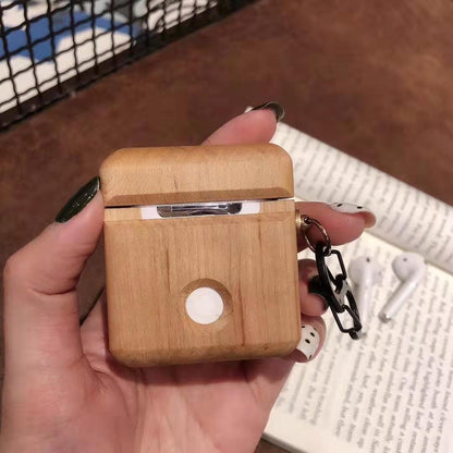 Wooden Apple Bluetooth Earphone Case and Cover
