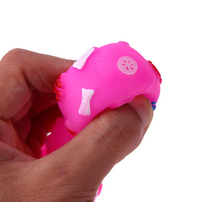 Interactive TPR Dumbbell Dog Chew Toy for Teeth Cleaning