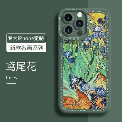 Artistic Liquid Silicone iPhone Case for 13/14/15 Pro