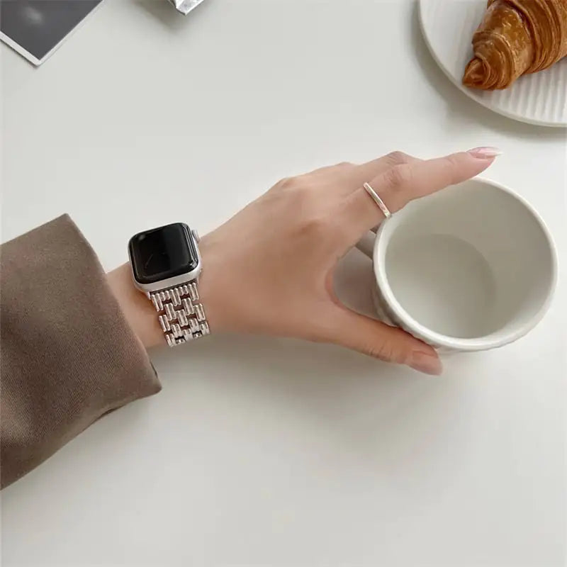 Rostfritt stål Colorfast Smart Watch-armband