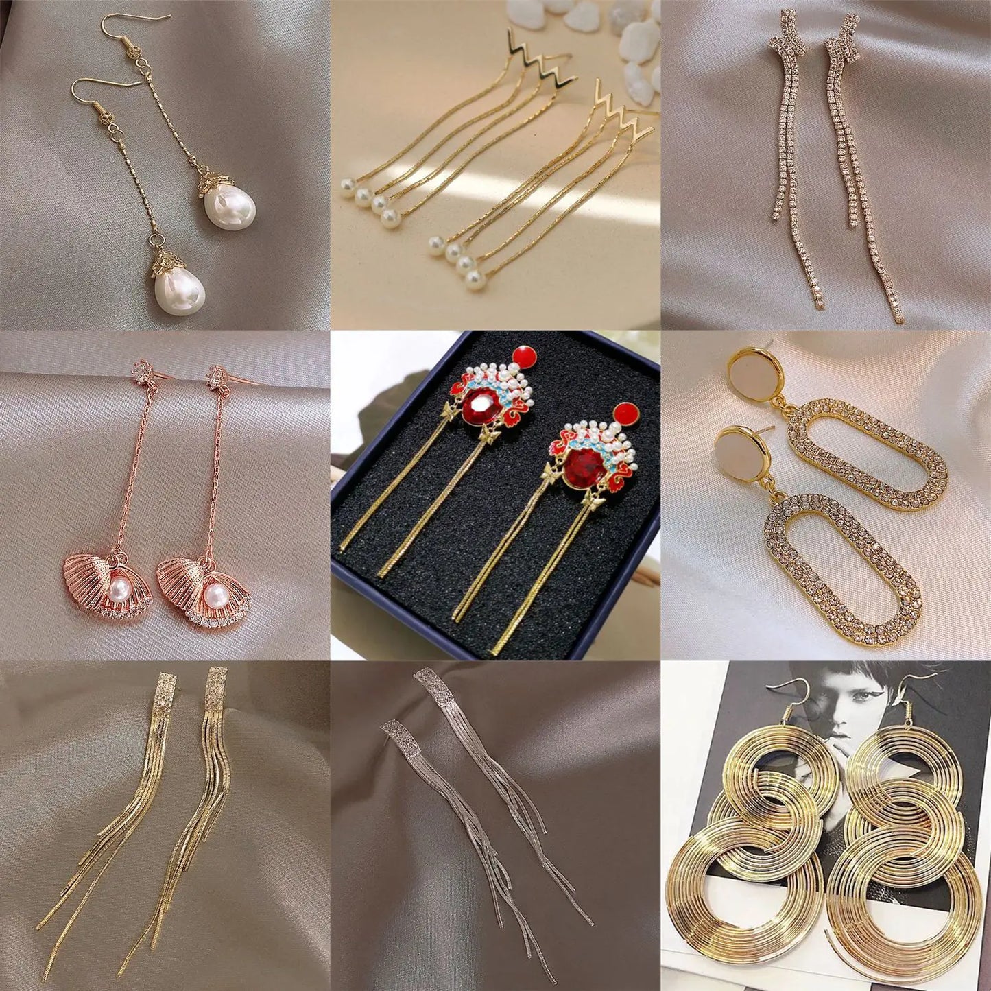 Korean S925 Silver Stud Earrings - Stylish & Versatile