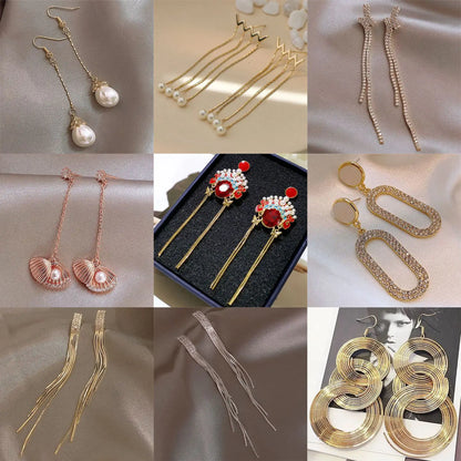 Korean S925 Silver Stud Earrings - Stylish & Versatile