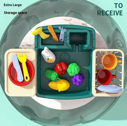 Kids’ Electric Dishwashing Toy Set