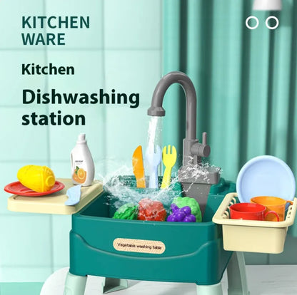 Kids’ Electric Dishwashing Toy Set
