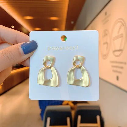 Korean S925 Silver Stud Earrings - Stylish & Versatile