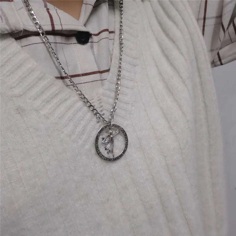 Hip-Hop-halsband koreansk streetstyle-hänge