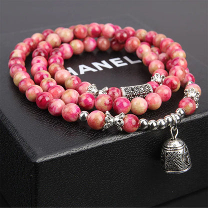 Korean Style Natural Stone Pixiu Beaded Bracelet for Women