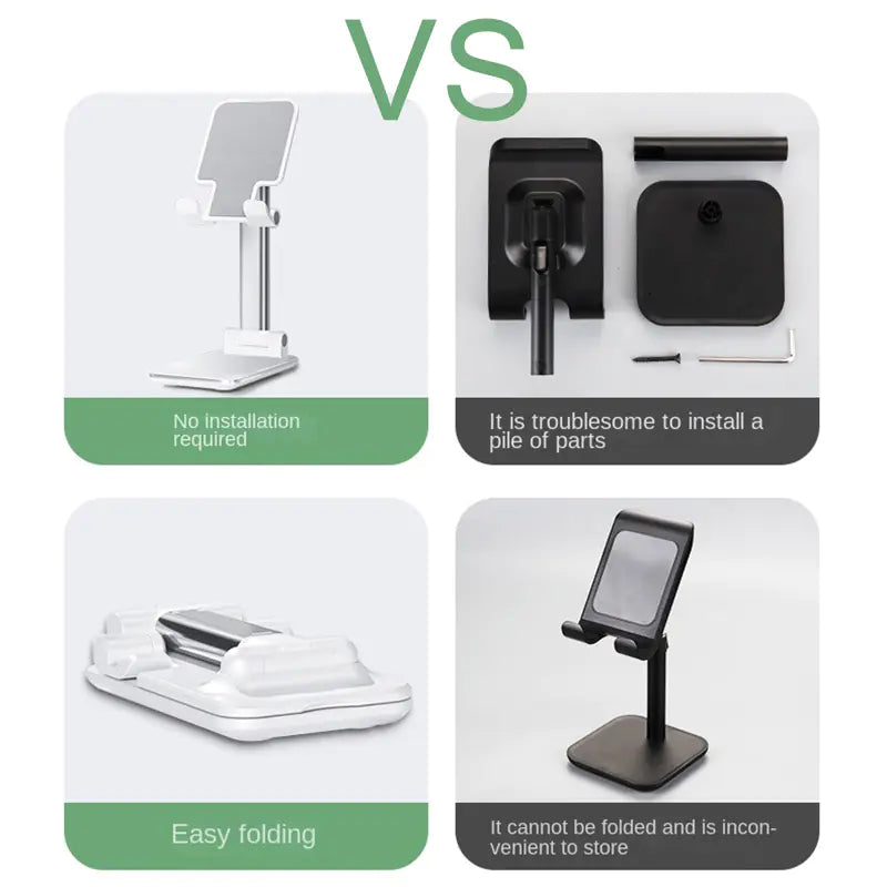 Adjustable Foldable Desktop Phone and Tablet Stand
